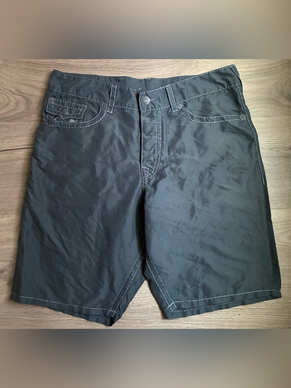 True Religion Men’s Size 40 5 Pocket Hybrid Shorts Swim Trunks Streetwear Y2K